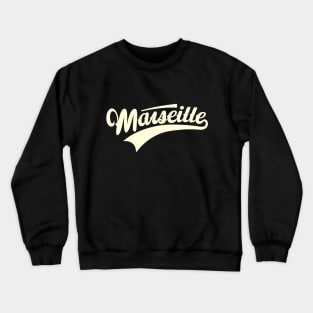 Marseille - Marseille Schriftzug - Marseille Logo Crewneck Sweatshirt